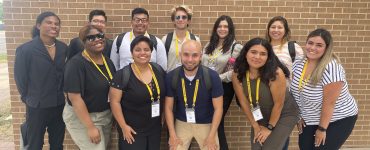 Students presented their research to a professional audience this summer at Baylor University in Texas. Photo: Ashley Ayala