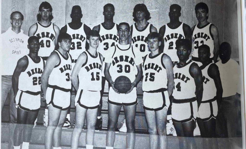 Historic photo of Cal Lutheran alumni basketball coaches