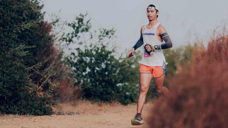 Moises running an ultra marathon