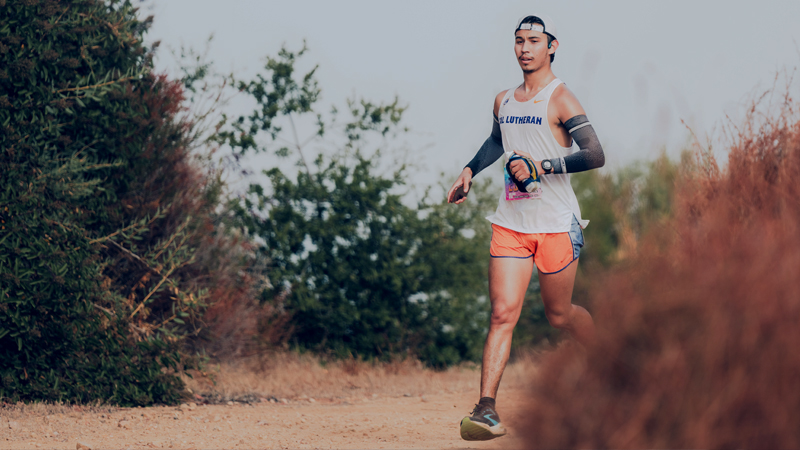 Moises running an ultra marathon